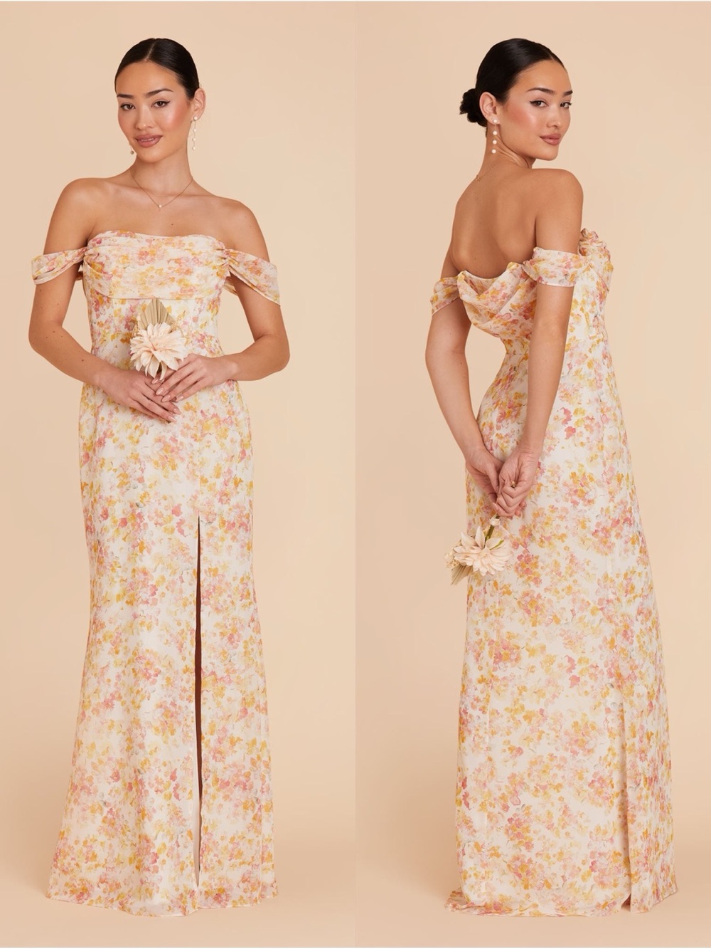 BIRDY GREY Mira Dress In Chiffon Pressed Floral